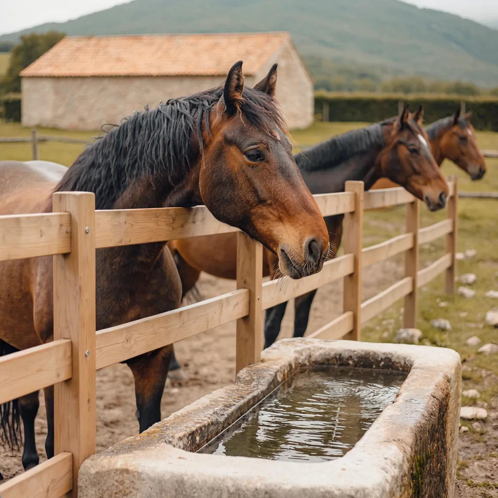 Pension pour chevaux à Saint-Laurent-la-Conche, Loire