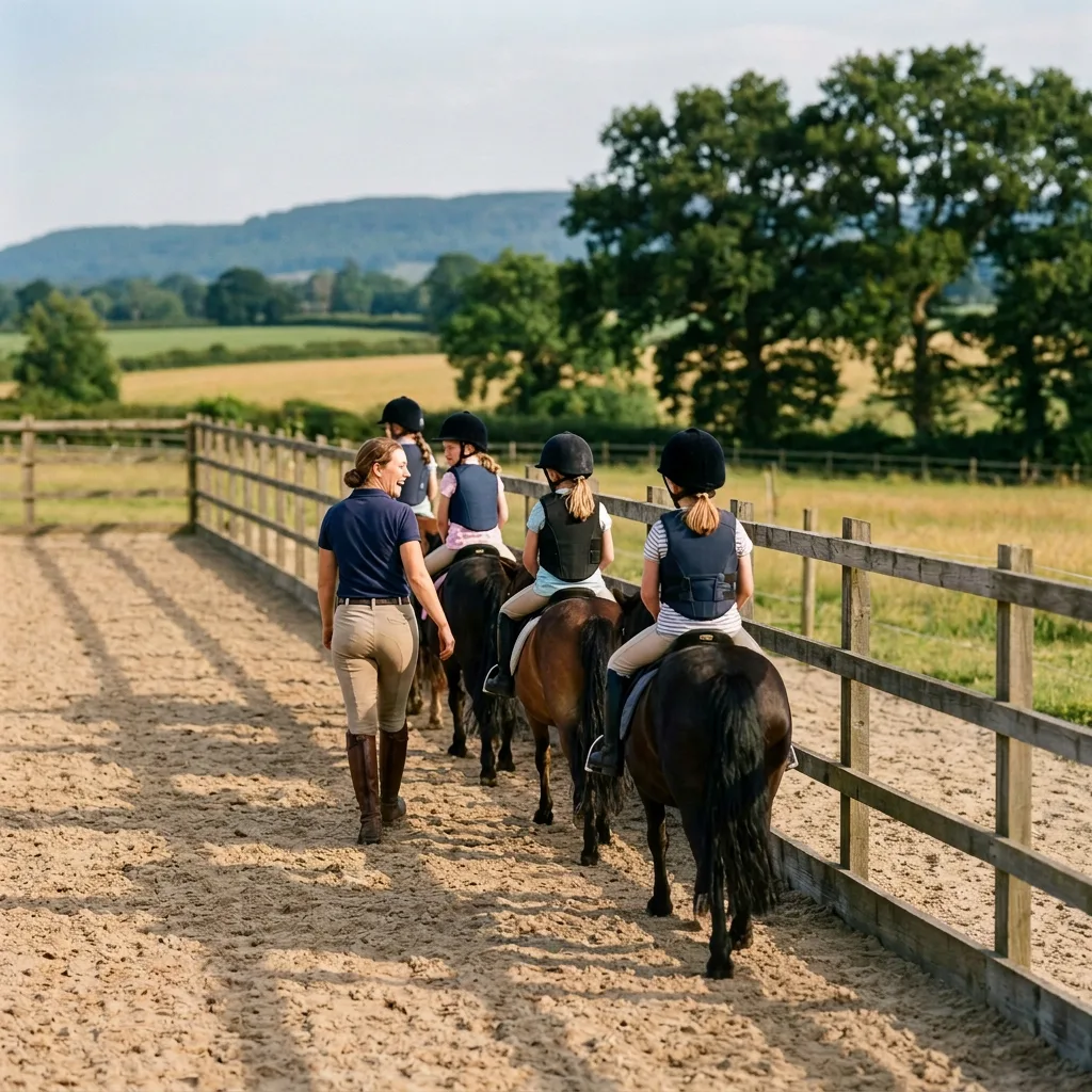 Cours de poney à Saint-Laurent-la-Conche, Loire